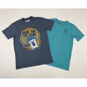 2 Dutch Bros Coffee Mens M Graphic T-Shirts Short Sleeve Drink One For Dane